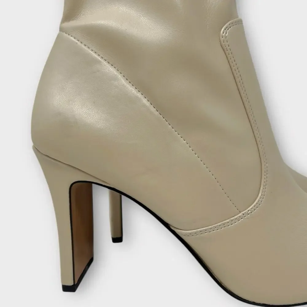 Franco Sarto Avana Faux Leather Heeled Sock Ankle Booties Size 11 - Picture 13 of 13